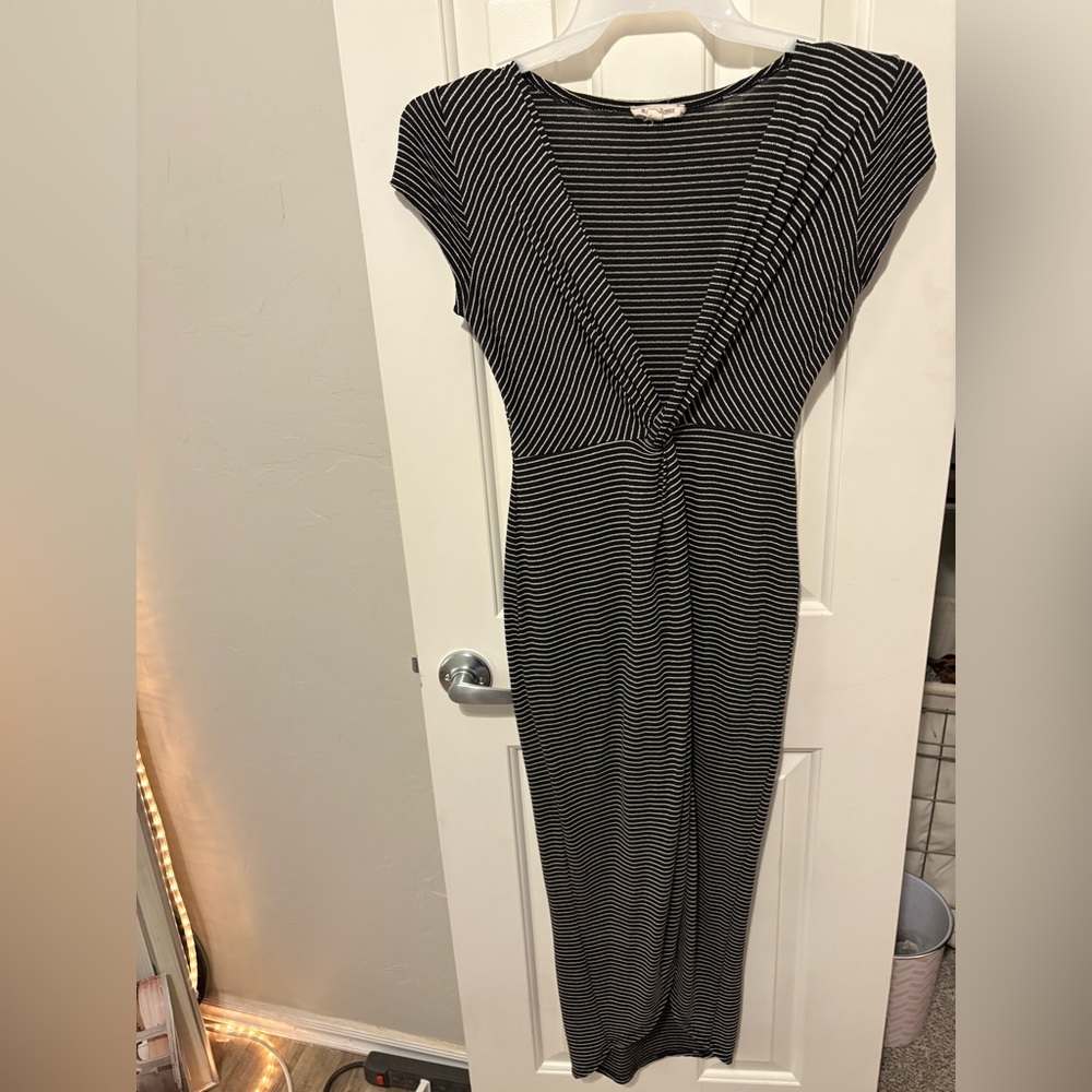 Knot slit dress(bundle item🩵)